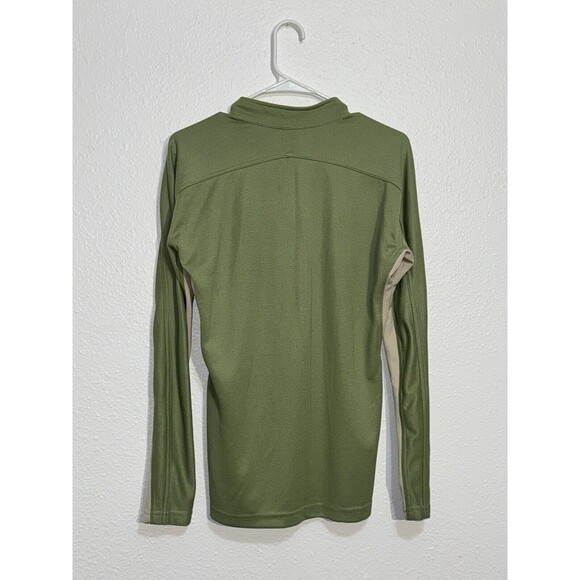 PrAna Breathe 1/4 Zip Lightweight Pullover Sweater Men's Size Small Green/Tan - Picture 6 of 11